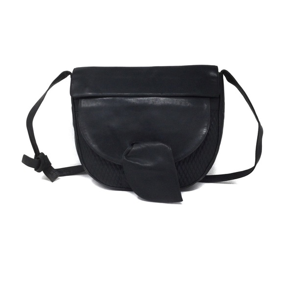Sartori Navy Italian Leather Quilted Bag - Picture 1 of 15